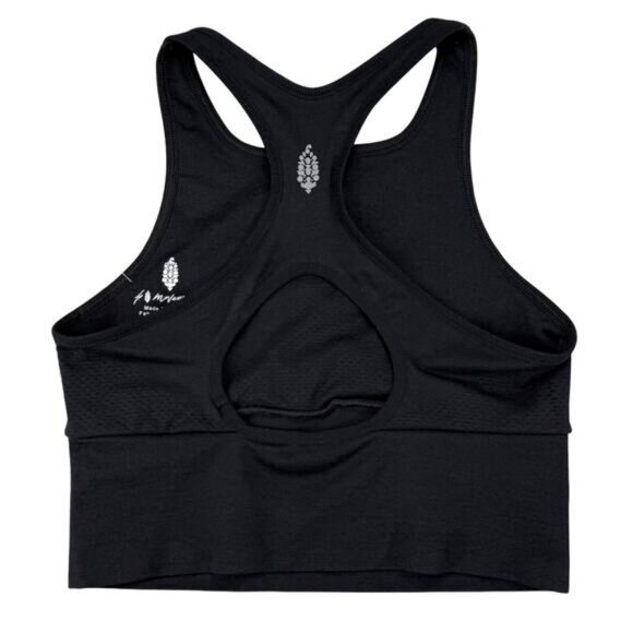 NWT FREE PEOPLE FP Movement Every Single Time Bra Womens Size XS / Small Black - Picture 8 of 10